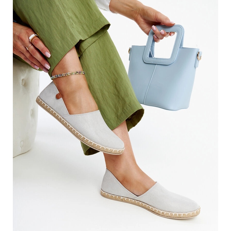 Srebrne tenisówki Gimja szare 1