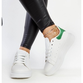 Białe sneakersy eko-skórzane Fatimah 2