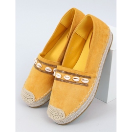 Espadryle z muszelkami Ocean Yellow żółte 1
