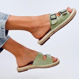Klapki espadryle Maina Green zielone 1