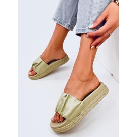 Klapki damskie Atissa Green zielone 2