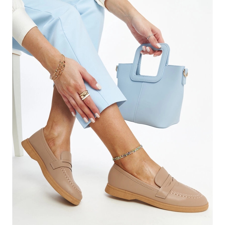 Brązowe klasyczne mokasyny Nawrah 1