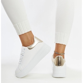 Białe buty sportowe na platformie Ottavia 1