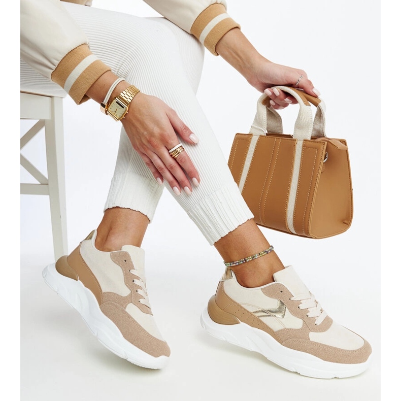 Brązowe sneakersy na platformie Nereida 1