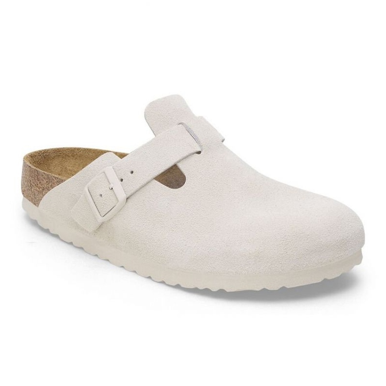 Klapki Birkenstock Boston Leve 1024731 białe 1