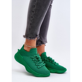 Wsuwane Buty Sportowe Damskie Zielone Juhitha 2