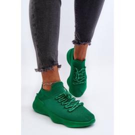 Wsuwane Buty Sportowe Damskie Zielone Juhitha 4