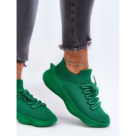 Wsuwane Buty Sportowe Damskie Zielone Juhitha 5