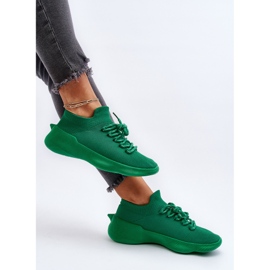 Wsuwane Buty Sportowe Damskie Zielone Juhitha 6