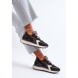 Sneakersy Damskie Na Platformie Memory Foam System Big Star NN274683 Czarne 1