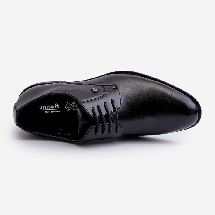 Męskie Eleganckie Półbuty Czarne Jenavee 1