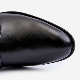 Męskie Eleganckie Półbuty Czarne Jenavee 2