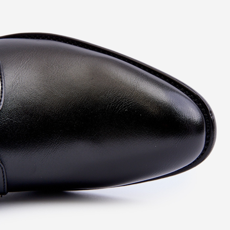 Męskie Eleganckie Półbuty Czarne Jenavee 2