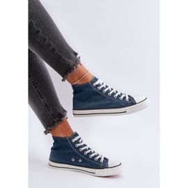 Trampki Damskie Jeansowe Socerio niebieskie 8