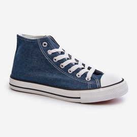 Trampki Damskie Jeansowe Socerio niebieskie 1