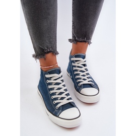 Trampki Damskie Jeansowe Socerio niebieskie 6