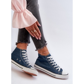 Trampki Damskie Jeansowe Socerio niebieskie 7