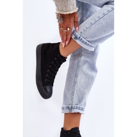 Trampki Damskie Czarne Socerio 2