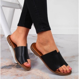 Klapki Jezzi W JEZ354A czarne 2