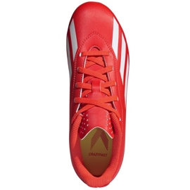 Buty piłkarskie adidas X Crazyfast Club FxG IF0720 czerwone 2