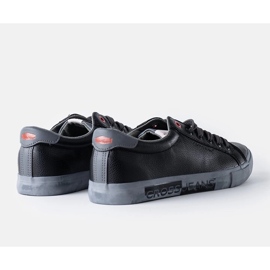Czarno-szare męskie trampki Cross Jeans czarne 2