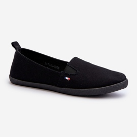 Tenisówki Trampki Slip-On Damskie Czarne Adrancia 1
