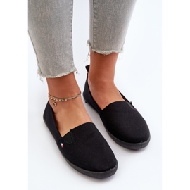 Tenisówki Trampki Slip-On Damskie Czarne Adrancia 5