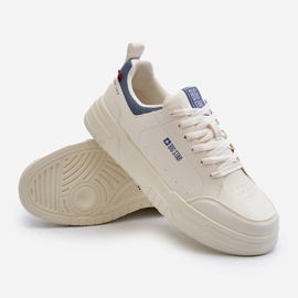 Sneakersy Męskie Memory Foam System Big Star NN174150 Jasnobeżowe beżowy 1