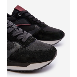 Sneakersy Męskie Memory Foam System Big Star NN174350 Czarne 8