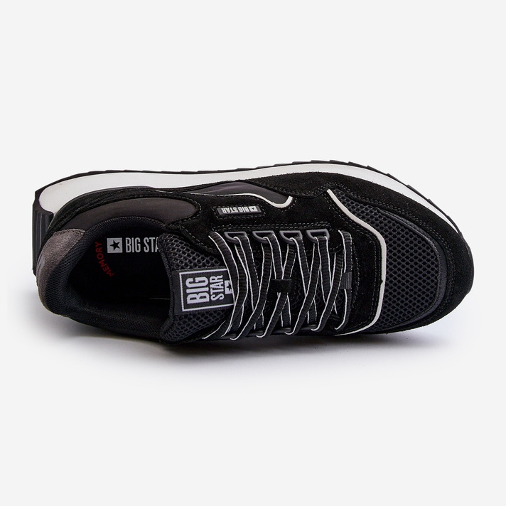 Sneakersy Męskie Big Star NN174321 Memory Foam System Czarne 1