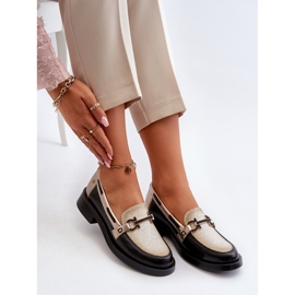 Skórzane Mokasyny Półbuty Damskie Maciejka 06493-01 Czarne 1