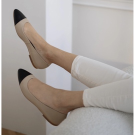 Marco Shoes Baleriny Bilbao beżowy 2