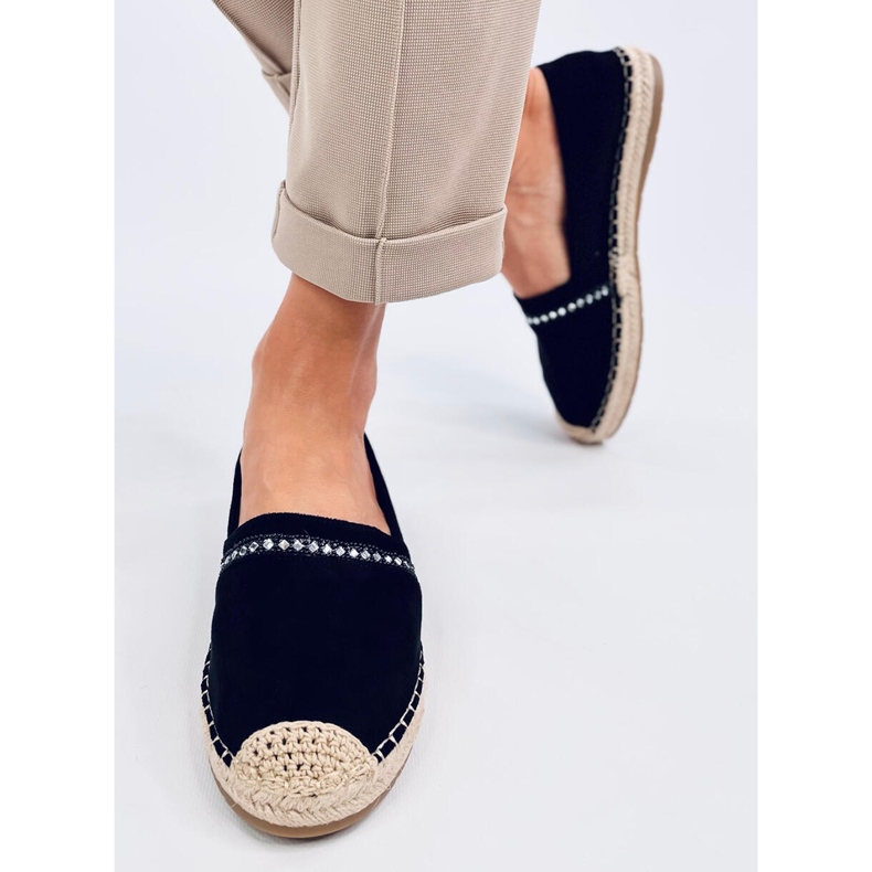 Espadryle damskie Etance Black czarne 1