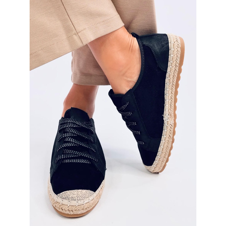 Trampki espadryle Felix Black czarne 1