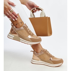 Brązowe sneakersy na platformie Kerttu 1