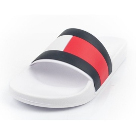 Klapki Tommy Hilfiger FM0FM04236YBR białe 1