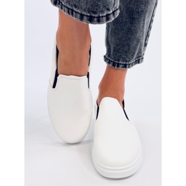 Trampki slip-on Alliot White białe 1