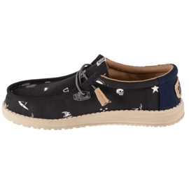Buty Hey Dude Wally Stars N Skulls Print M 41284-001 czarne 1