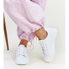 Białe sneakersy eko skóra Berdine 3