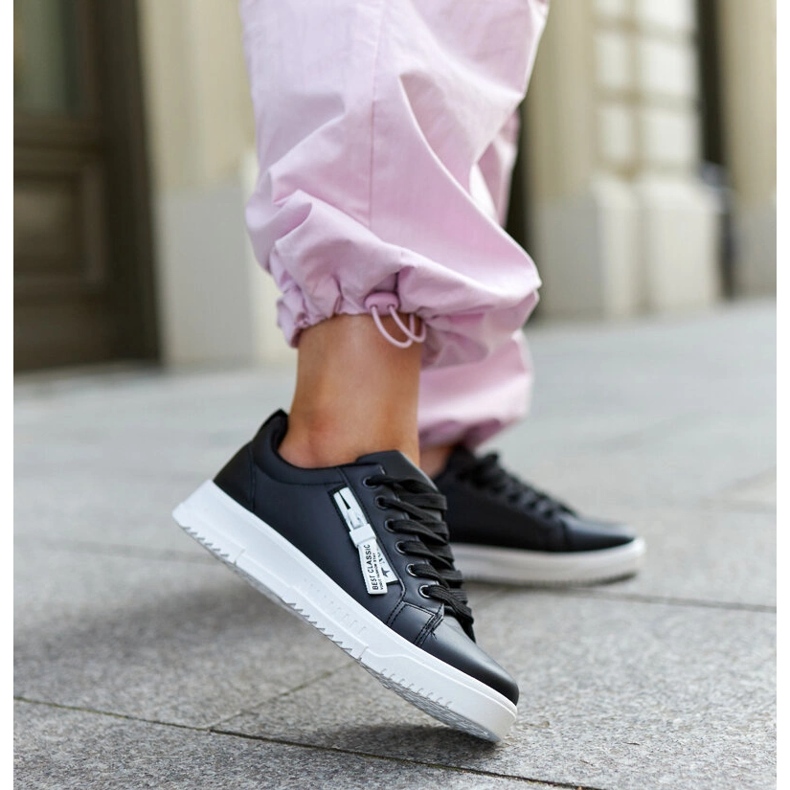 Czarne sneakersy eko skóra Brecht 2