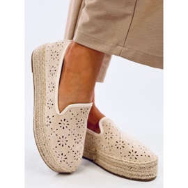 Espadryle ażurowe Rigois Beige beżowy 2