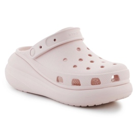 Klapki Crocs Classic Crush Clog 207521-6UR różowe 1