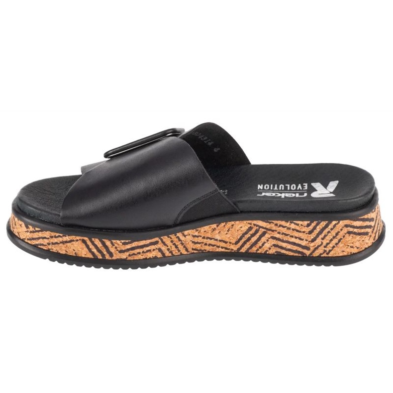 Klapki Rieker Flip-Flops W W0803-00 czarne 1