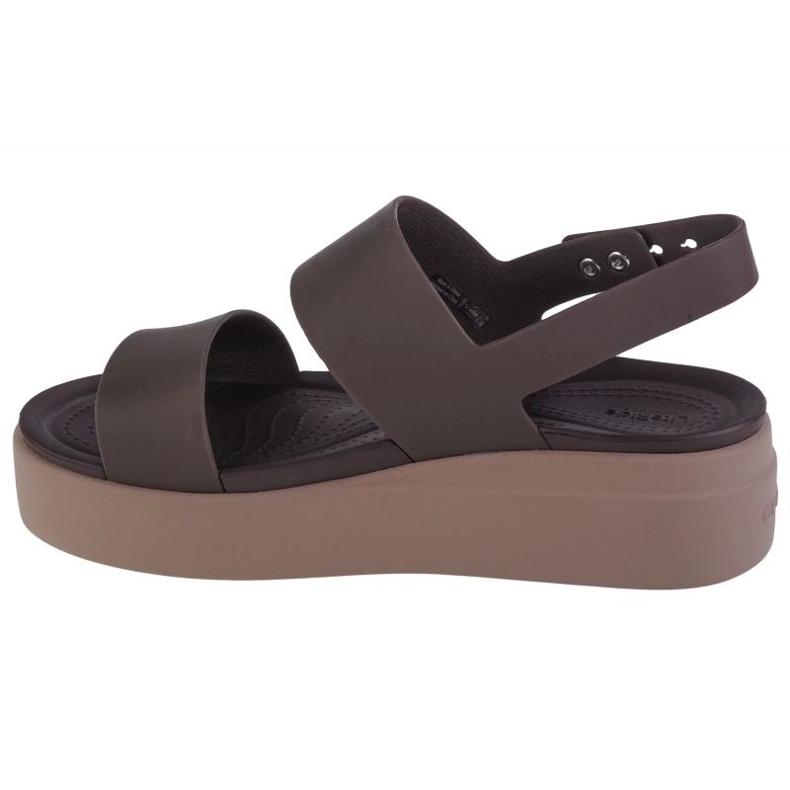 Sandały Crocs Brooklyn Low Wedge 206453-2ZL brązowe 1