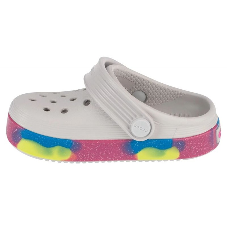 Klapki Crocs Off Court Glitter Band Clog T 209717-1FS białe 1