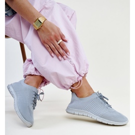 Szare materiałowe sneakersy Mairago 1