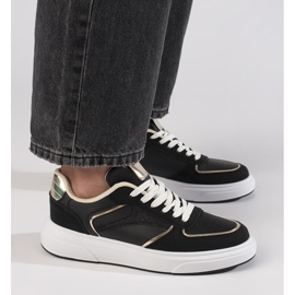 Sneakersy damskie czarne 2