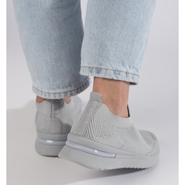 Szare wsuwane buty sportowe 2