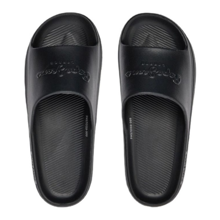 Klapki Pepe Jeans Beach Slide M PMS70159 czarne 1