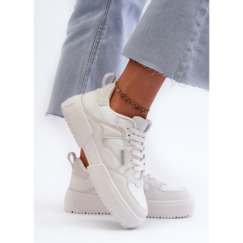 Sneakersy Damskie Big Star NN274357 Memory Foam System Białe 2
